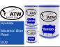 Preview: Hyundai, Marathon Blue Pearl, UU9: 500ml Lackdose + 500ml Klarlack + 250ml Härter - Set, von ATW Autoteile West.